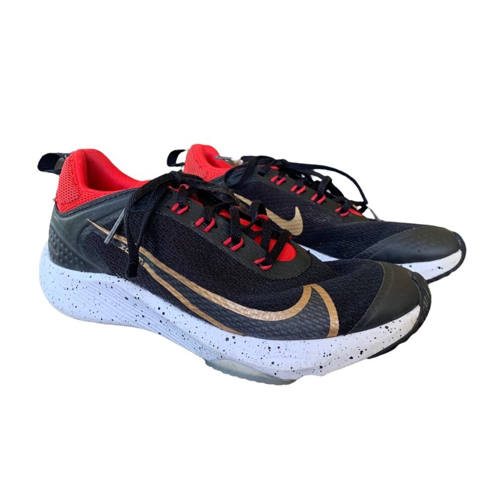 Nike Air Zoom Speed Gold Metallic University Sneakers 1Y
